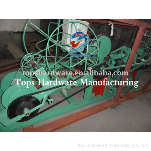 high speed barbed wire making machine